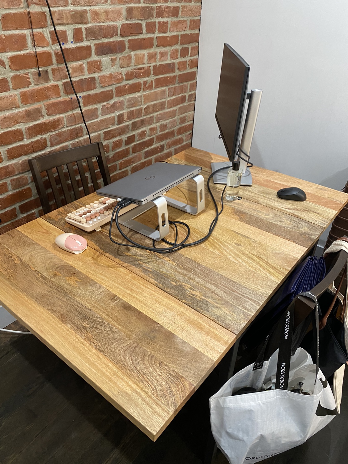 West Elm collapsing table; $150