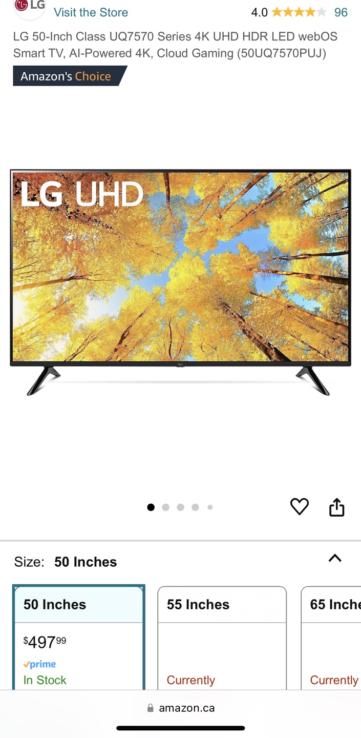 For 3days LG 50-inch smart tv with tv stand - photo 4
