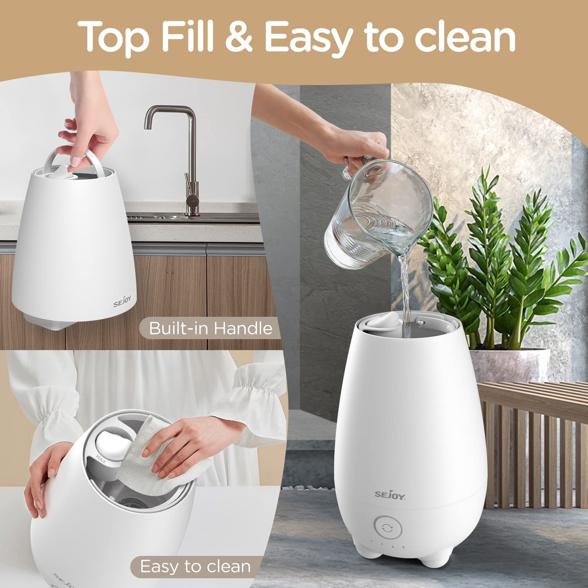 New Humidifiers for Large Room 5L Ultrasonic Cool Mist - photo 2