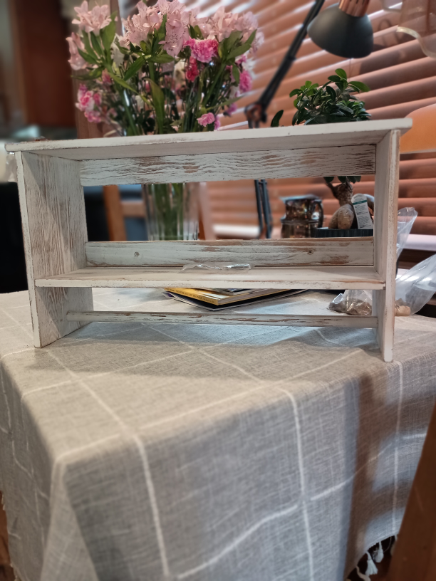 2 Tier Bathroom Shelf with Towel Rack ⚽