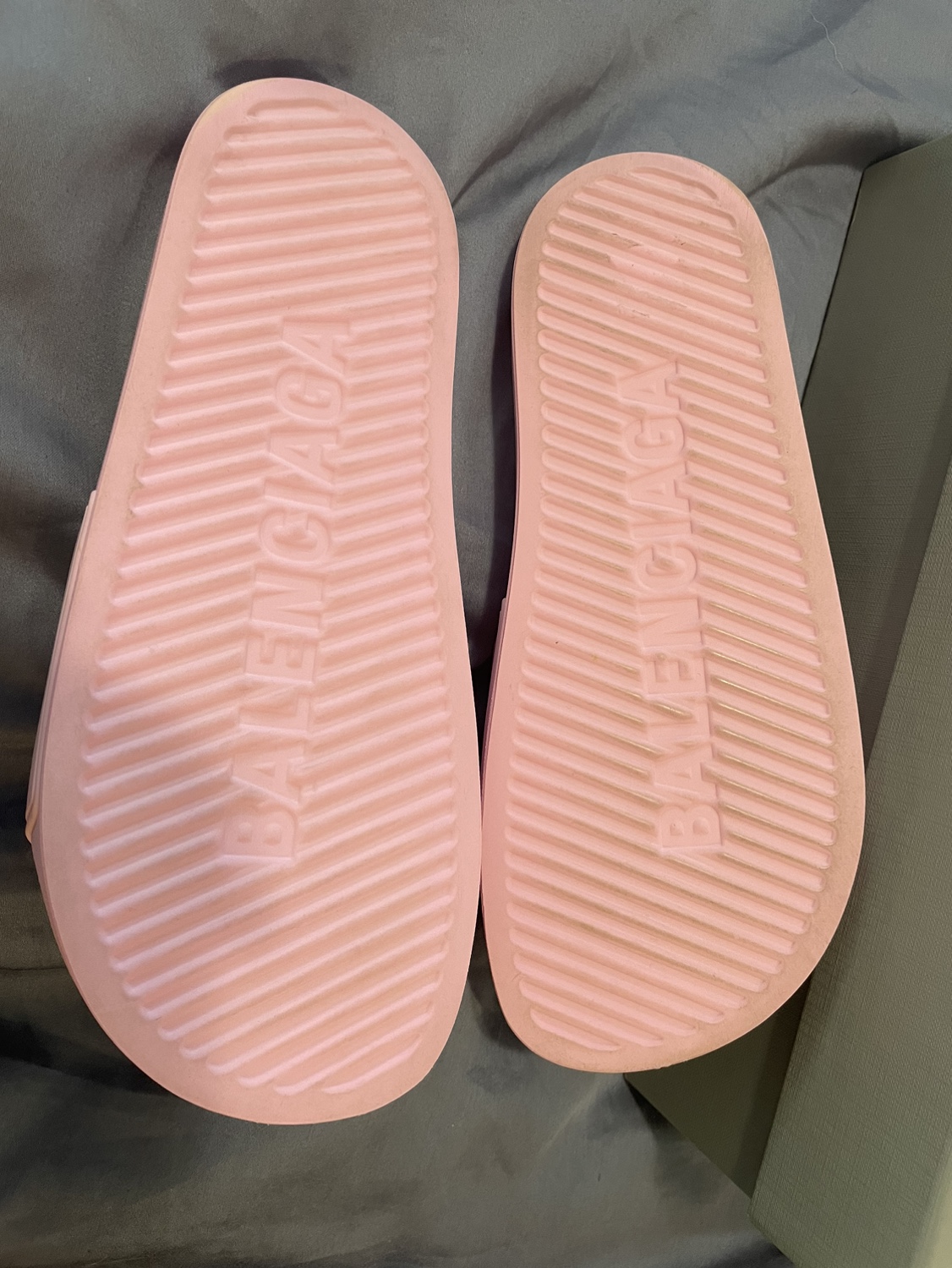 Balenciaga Logo Pool Slides Pink - photo 2