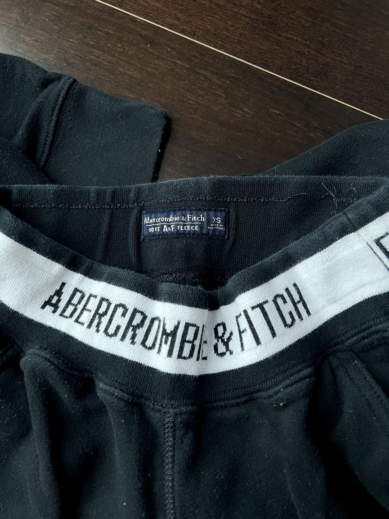 Abercrombie black sweatpant image indicator(3)