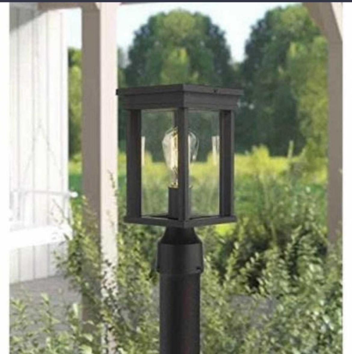 Post lamp and decorative base
