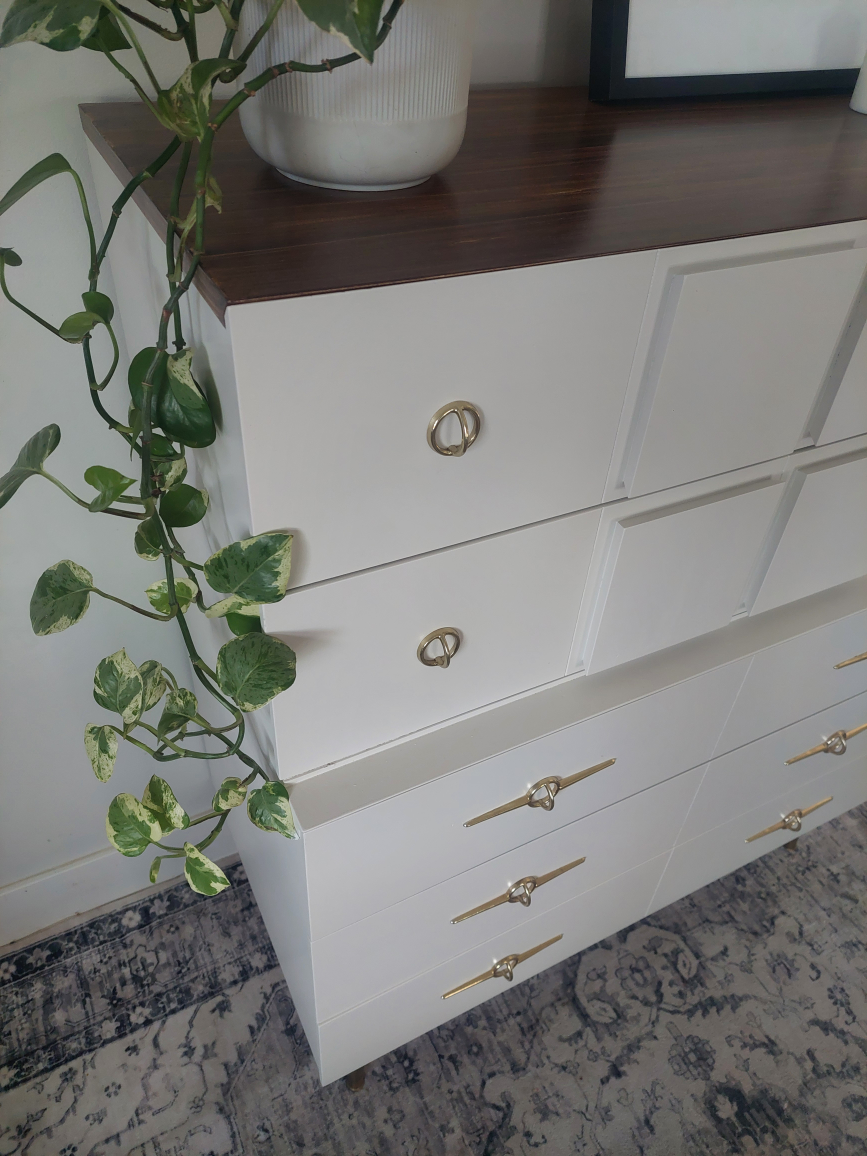 Refinished Mid-Century Modern Dresser - photo 5