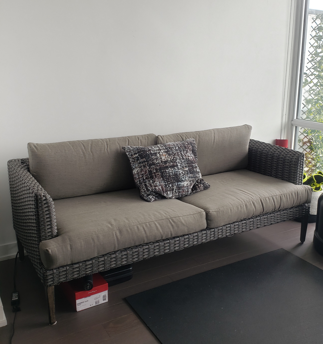 Patio couch - dark grey
