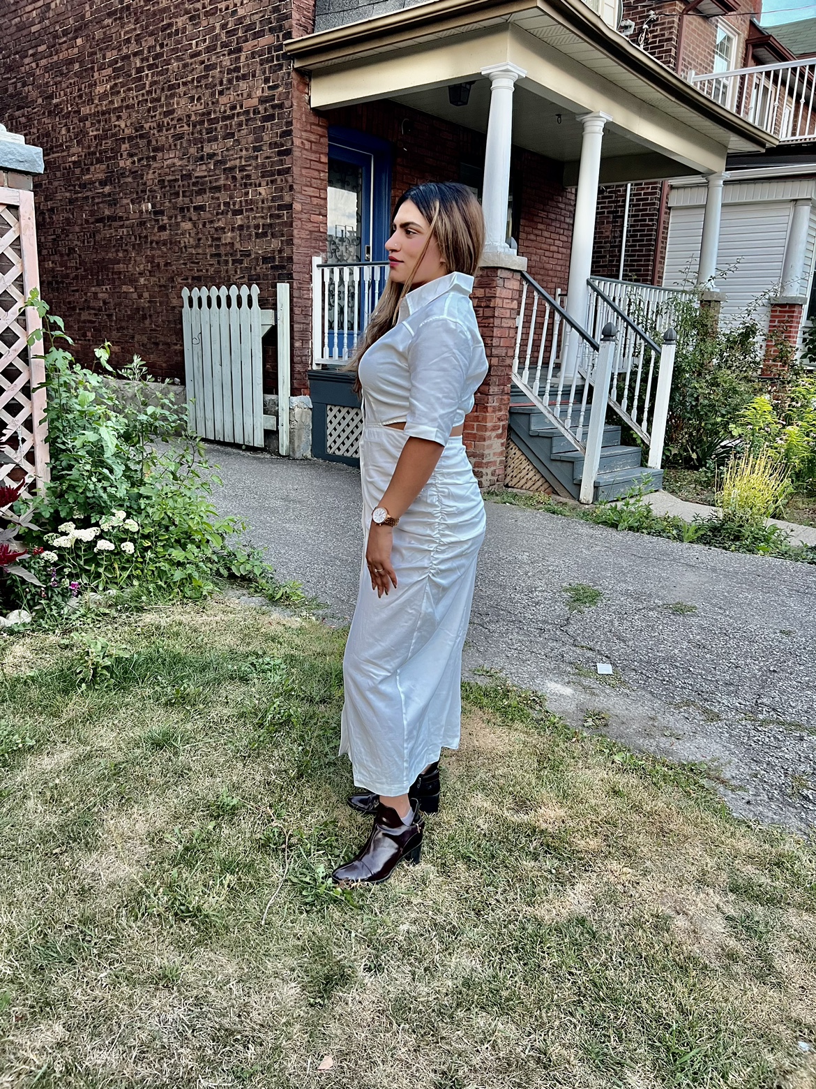 White Cutout Dress