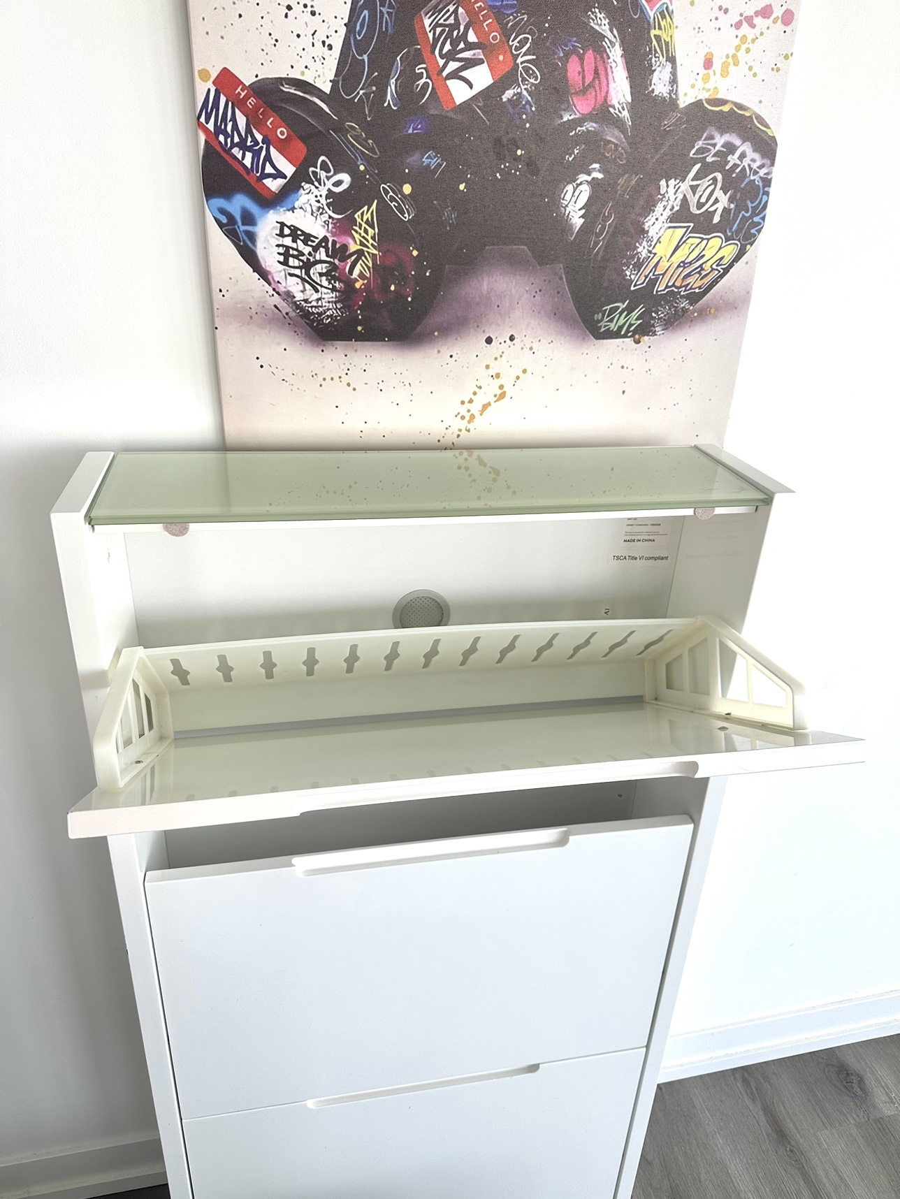 Gently used shoe cabinet, original $219 - photo 3