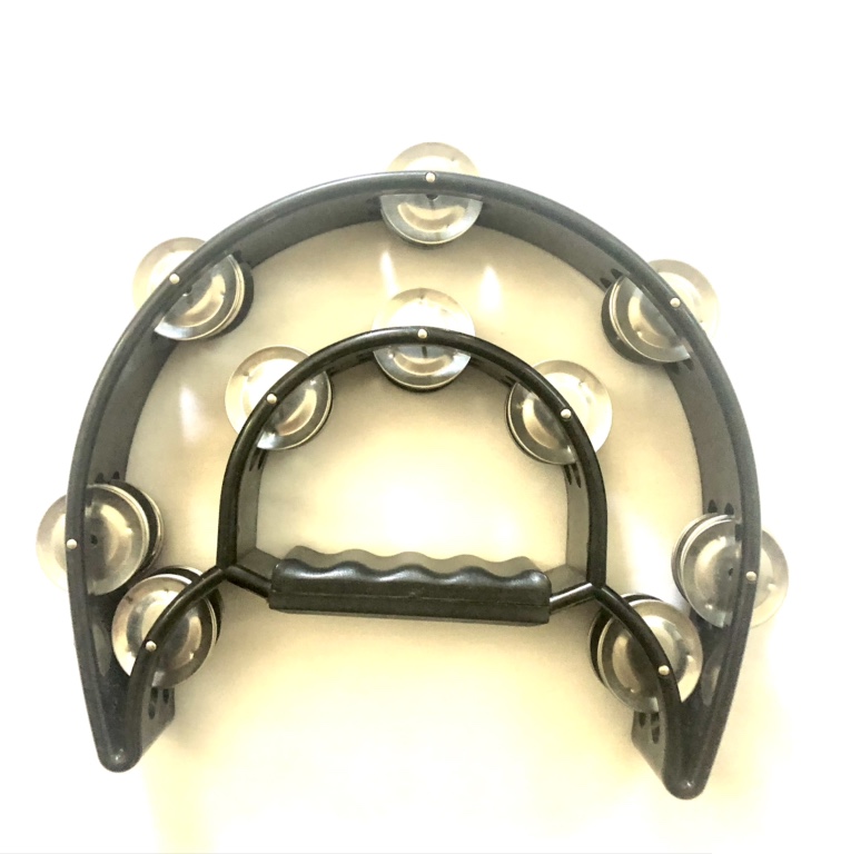 Granitepercussion Musical Tambourine Handbell with Double Row image indicator(2)