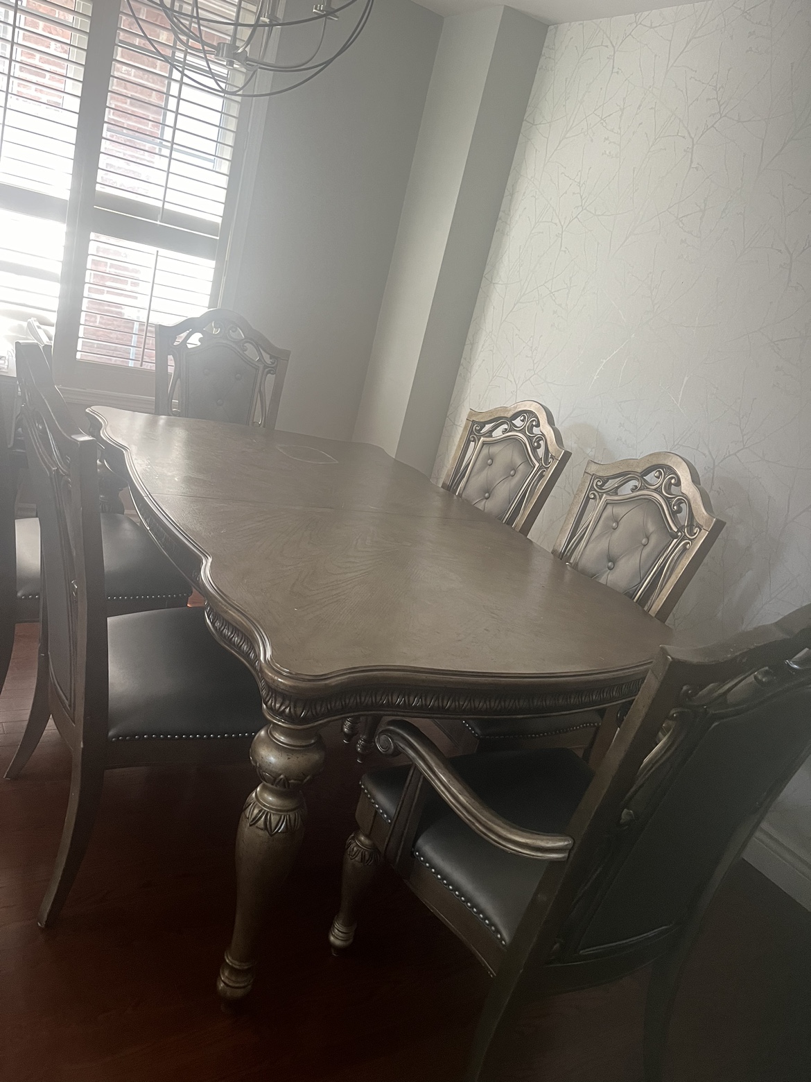Dining Table and 6 chairs Wood image indicator(3)