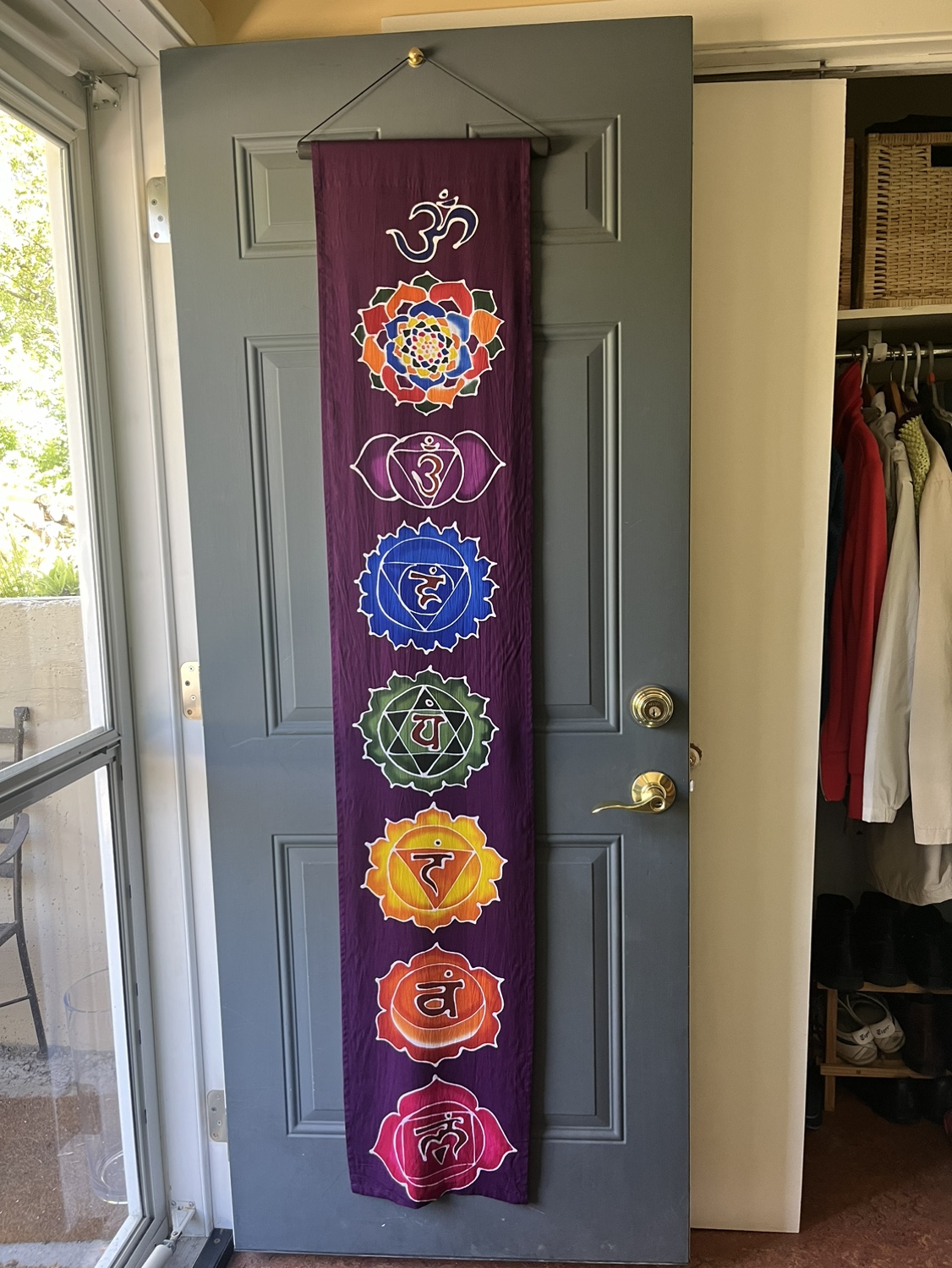 7 chakra wall hanging