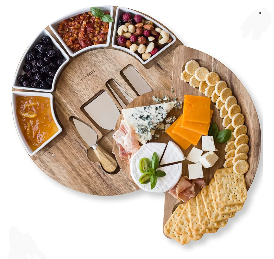Acadia charcuterie board set and cheese serving platter