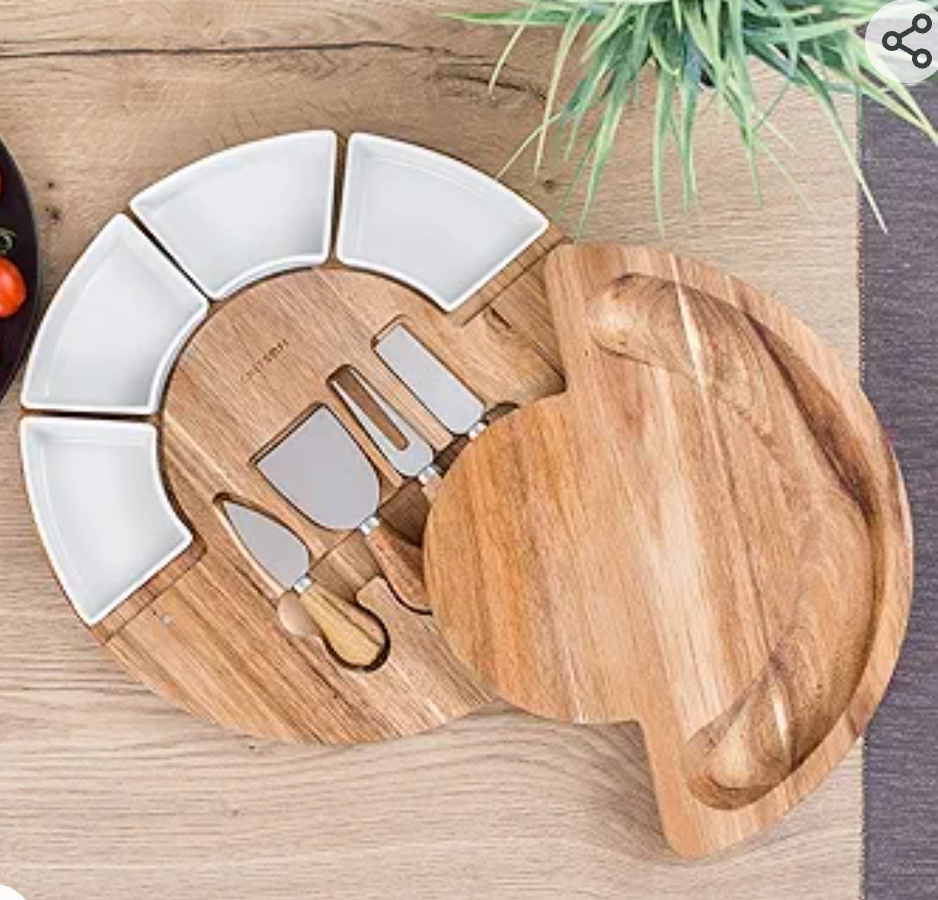 Acadia charcuterie board set and cheese serving platter - photo 2