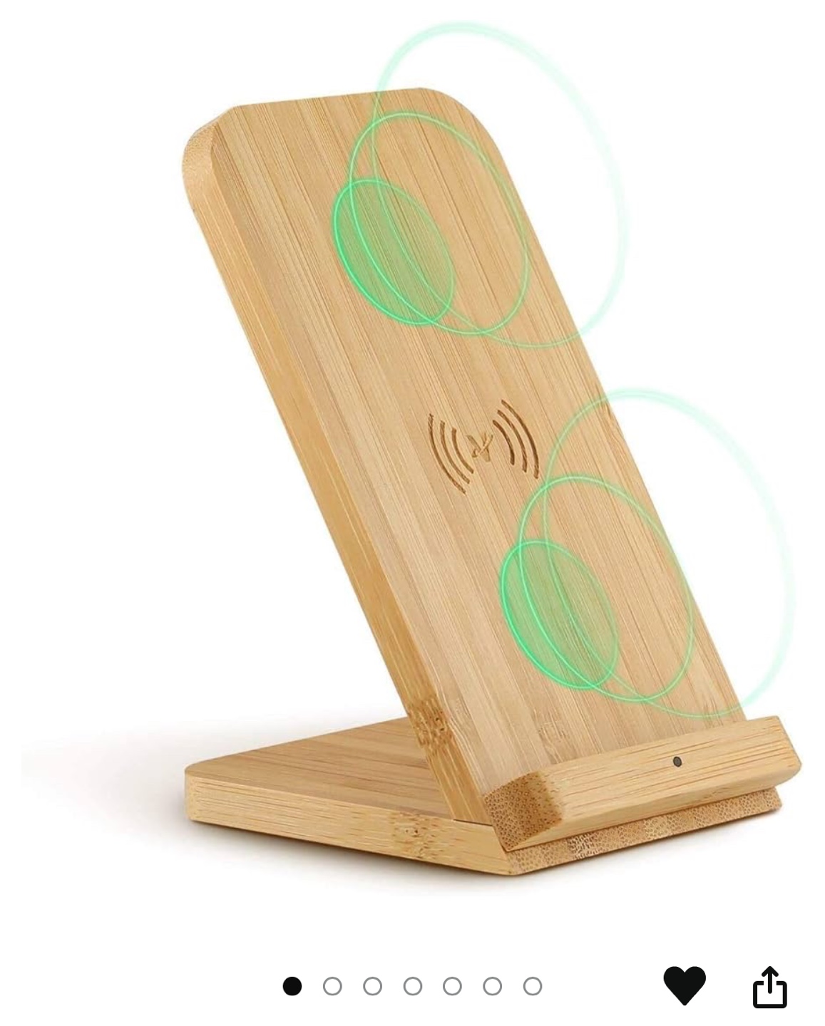 Bamboo Fast Wireless Charger Stand Wooden