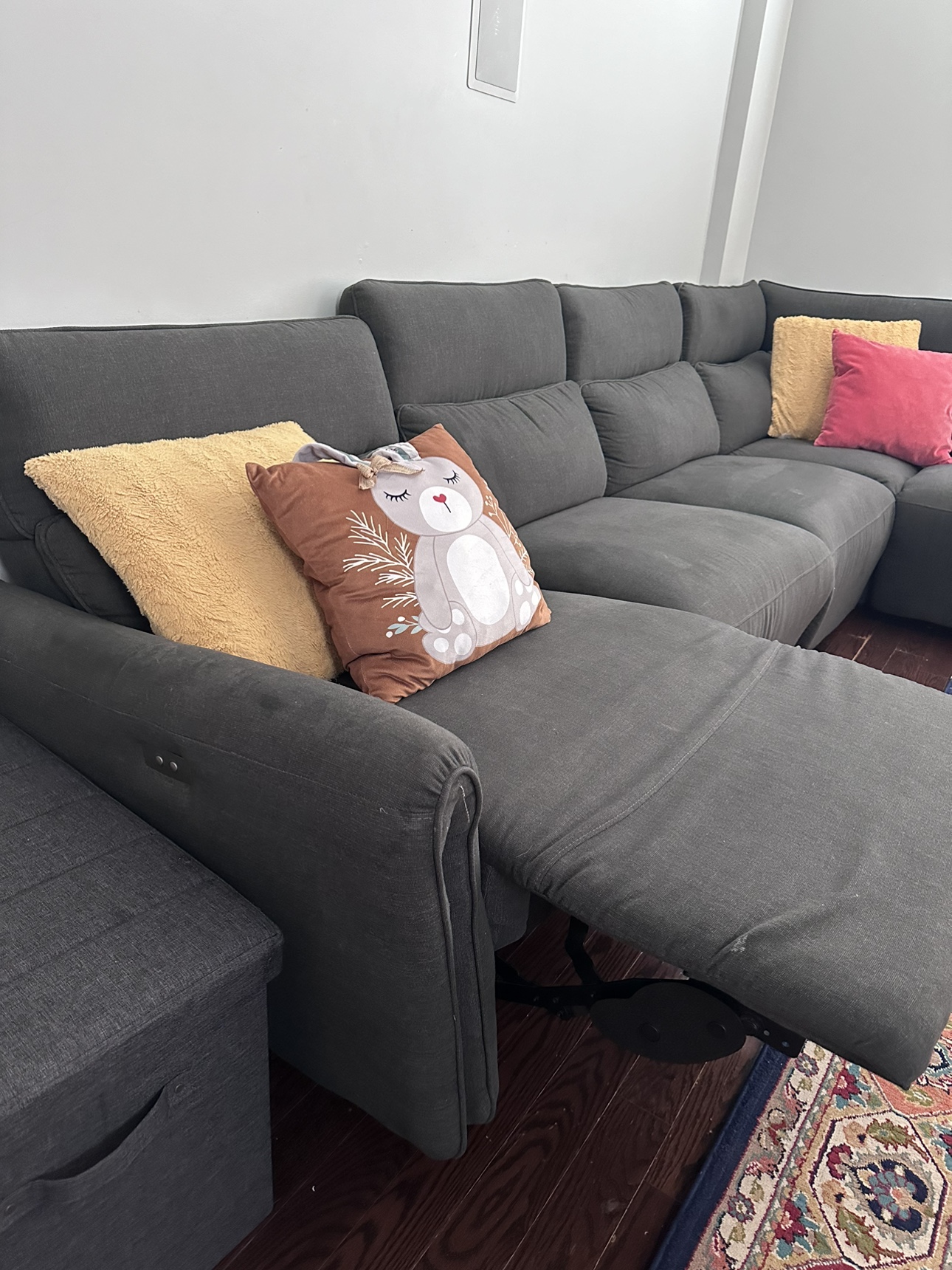 Sectional sofas with 2 electrical recline seats at both sides - photo 4
