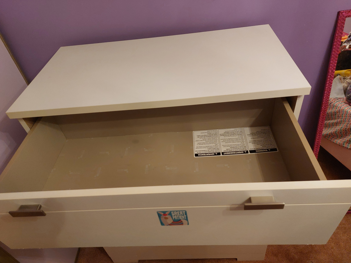 White dresser for kids room image indicator(3)