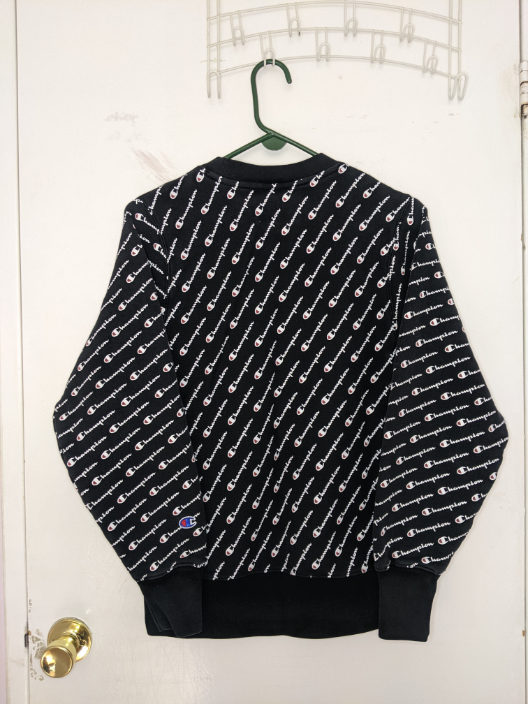 ⚽ Champion Men's Weave Crewneck Sweatshirt Size Small Logo image indicator(2)