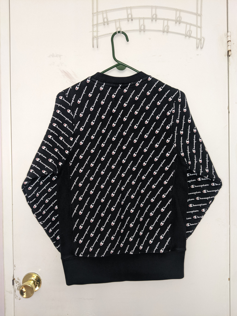 ⚽ Champion Men's Weave Crewneck Sweatshirt Size Small Logo image indicator(5)