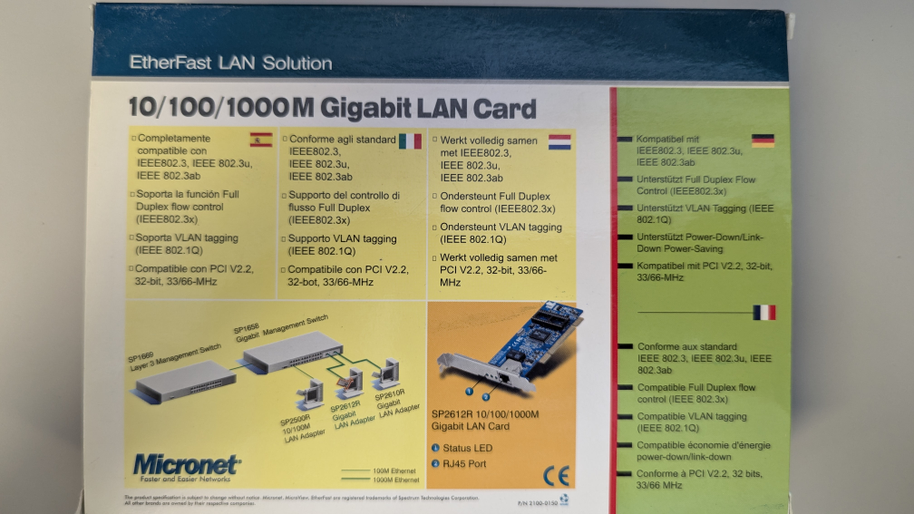 ⚽ Micronet SP2612R Gigabit LAN Adapter - photo 3