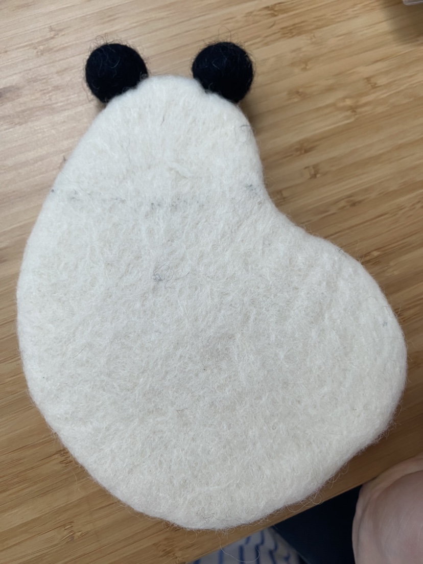 Brand new wool felt panda coaster image indicator(2)
