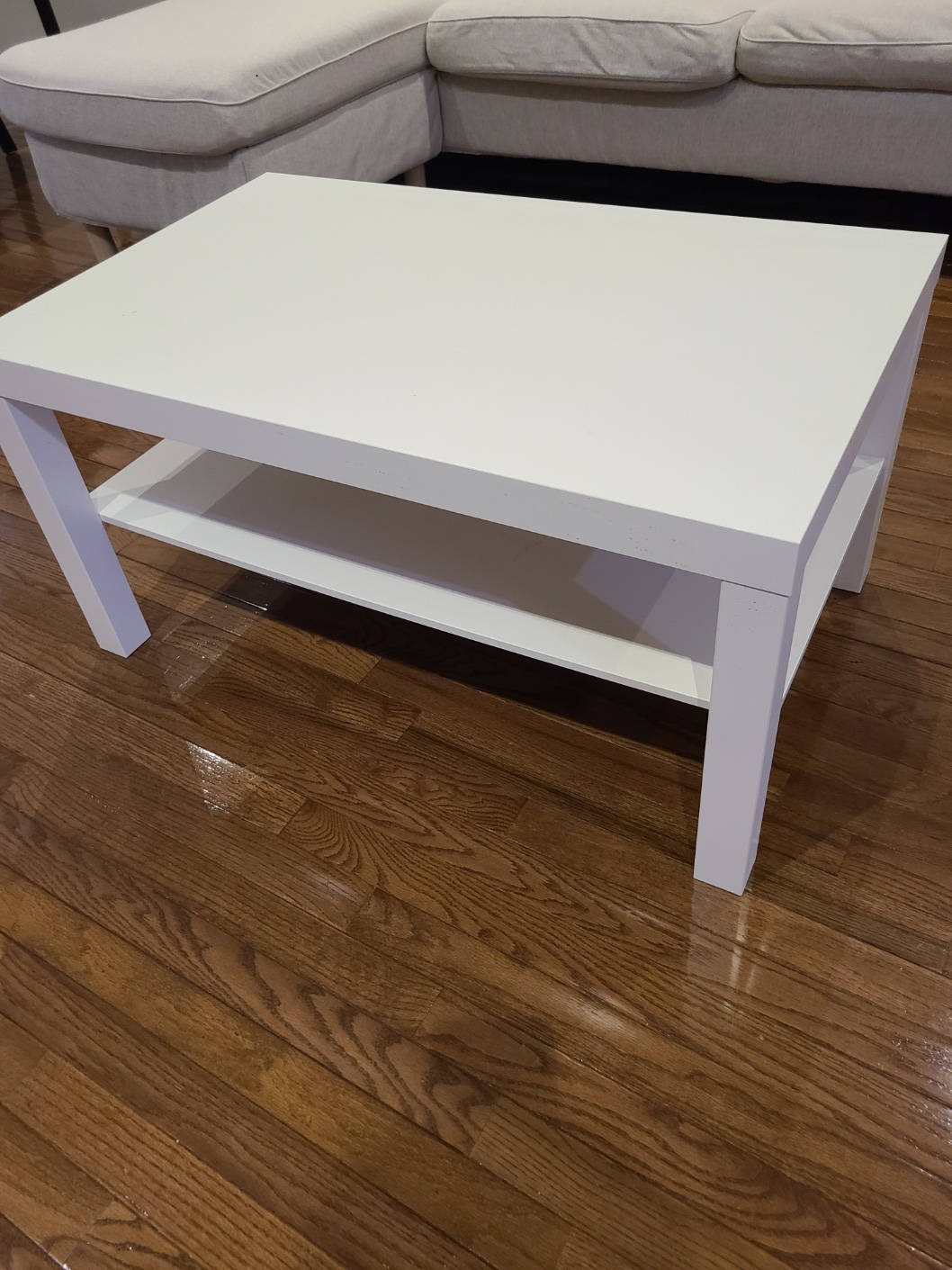 Ikea sofa coffee table white