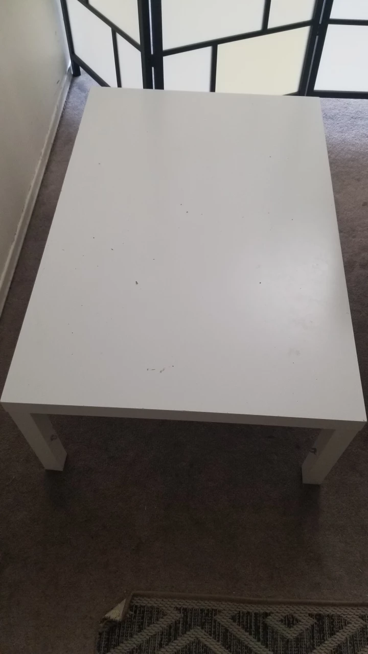 ikea large white lack coffee table thumbnail