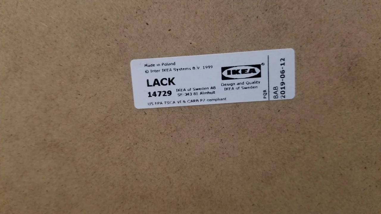 ikea large white lack coffee table - photo 4