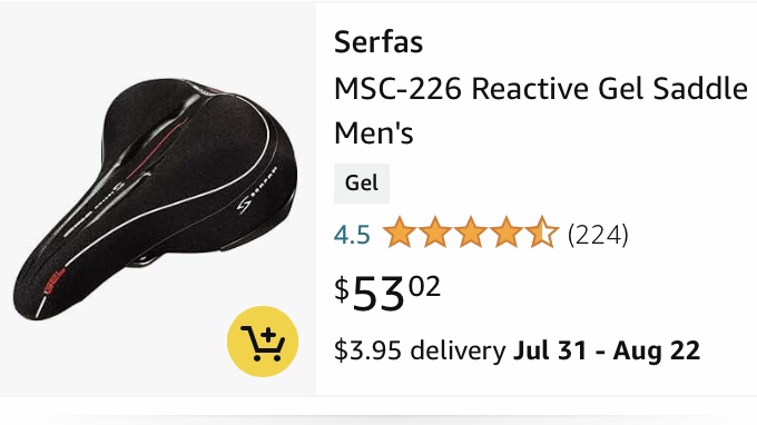 Serfas Reactiv -Deep Groove Design Bicycle Seat image indicator(3)