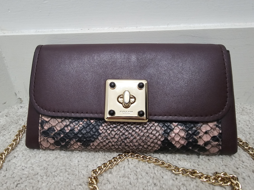 Authentic Coach Wallet on Chain or Clutch image indicator(2)