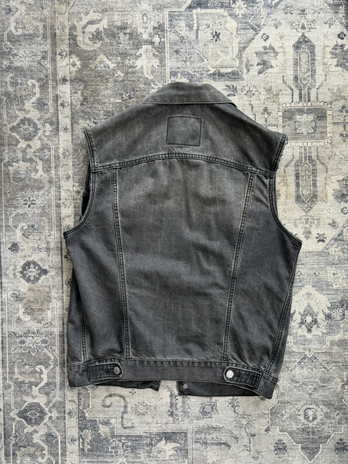 Levi’s Black Denim Jacket Vest image indicator(3)