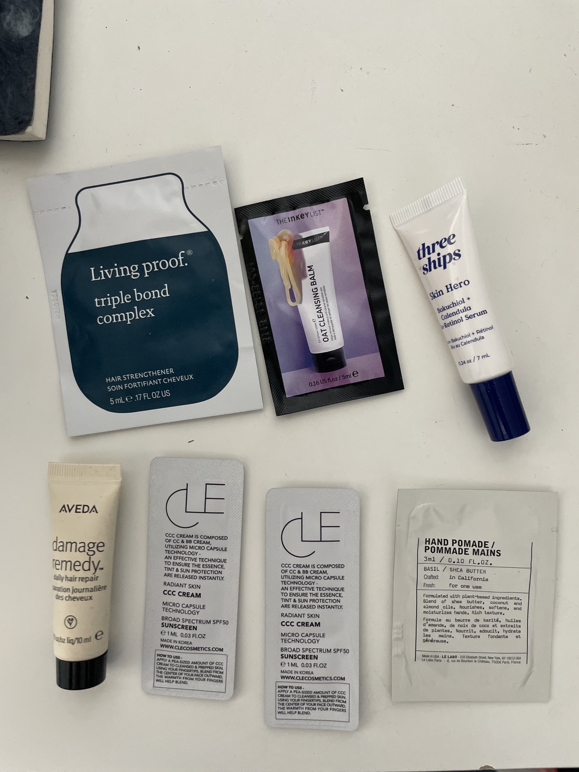 Free skincare hair samples