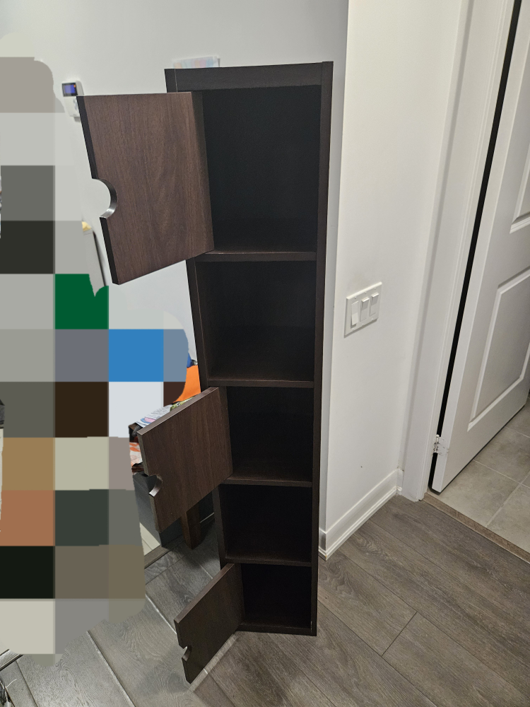 narrow 5 shelf cabinet thumbnail