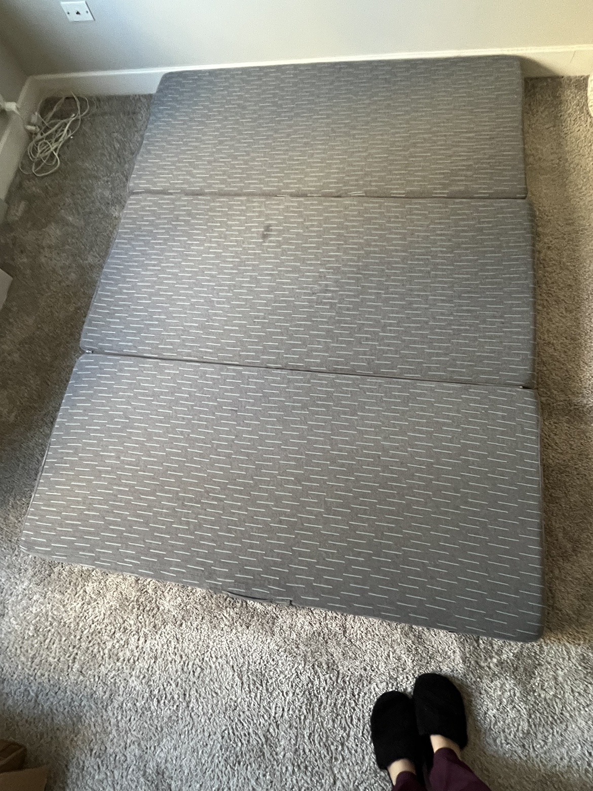 Tri-Fold 4-inch memory Foam Mattress