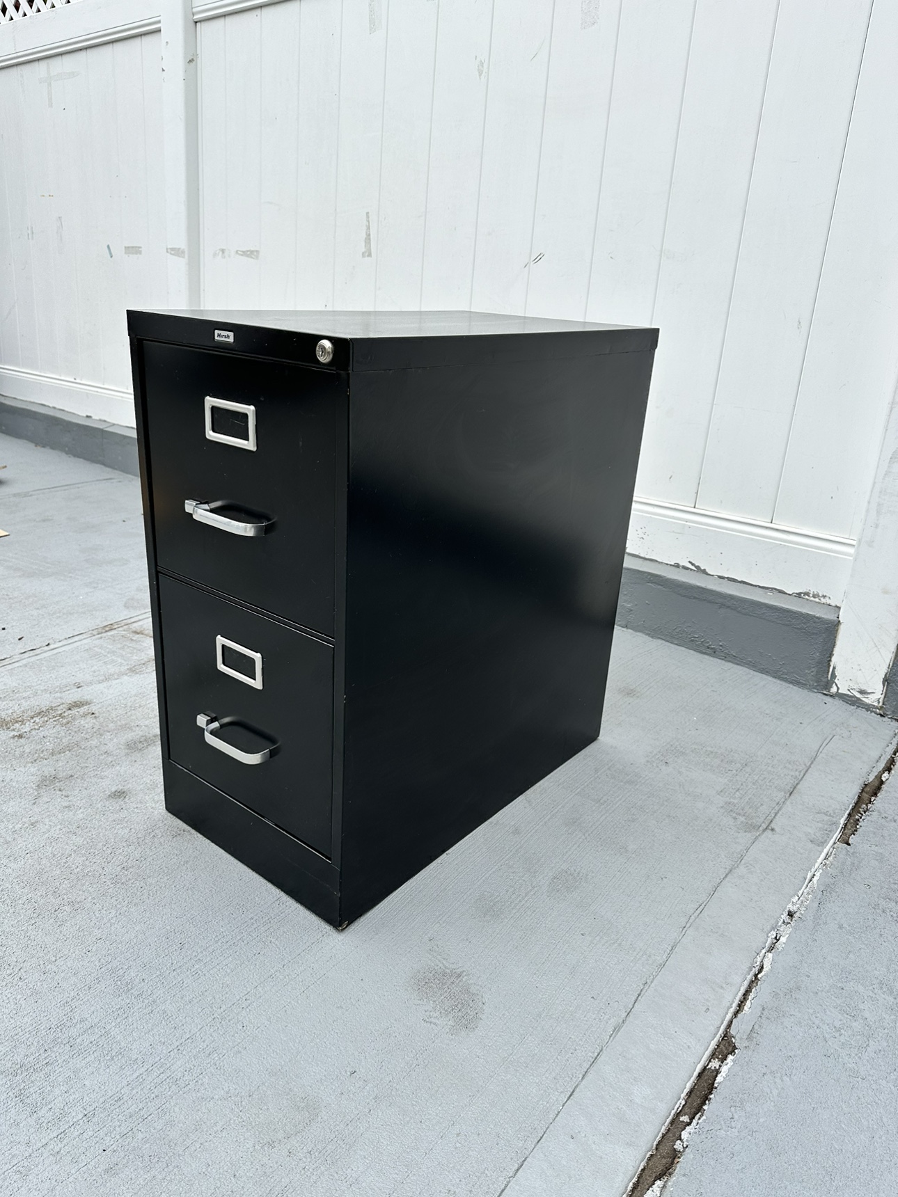 2 draw metal file cabinet - photo 3