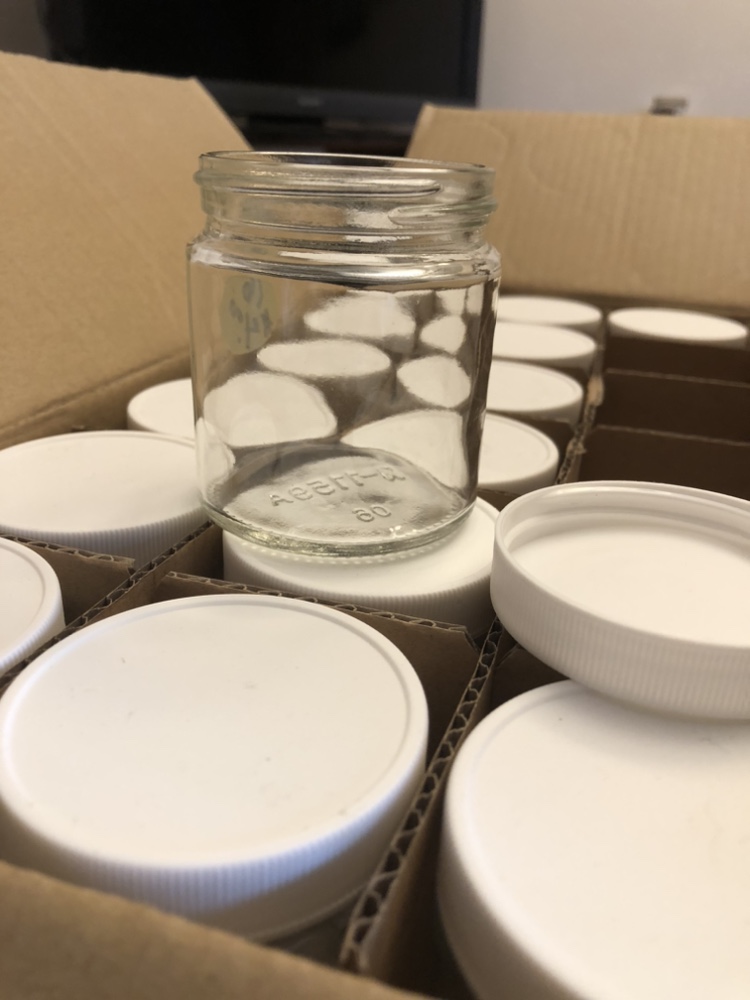 Tiny Jars w/ lids. 15x120ml. size for gift giving dried herbs image indicator(6)
