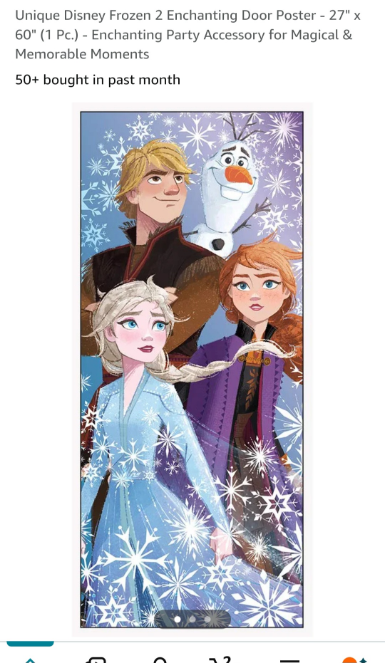 Frozen Disney Poster and Wrapping Paper