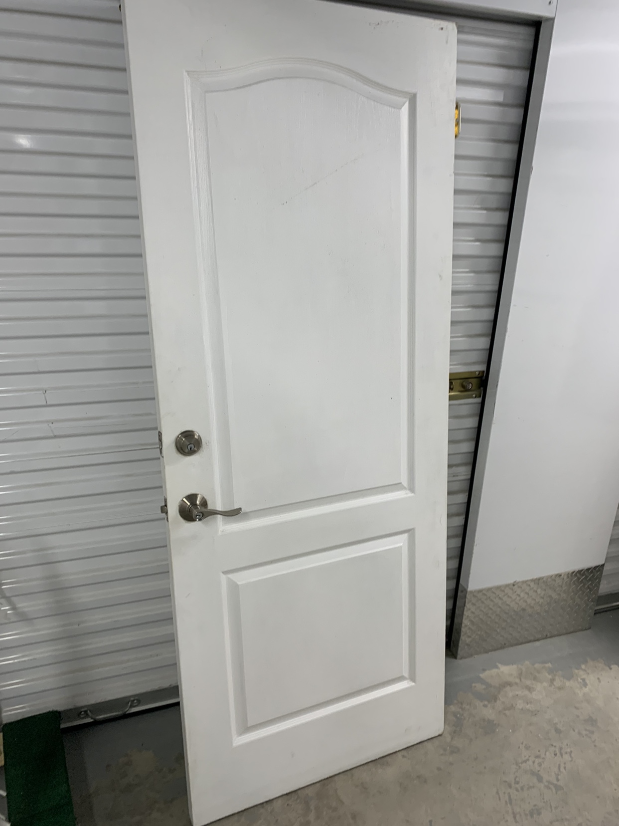 White 6 panel hollow core Interior doors qty 7 various widths - photo 2