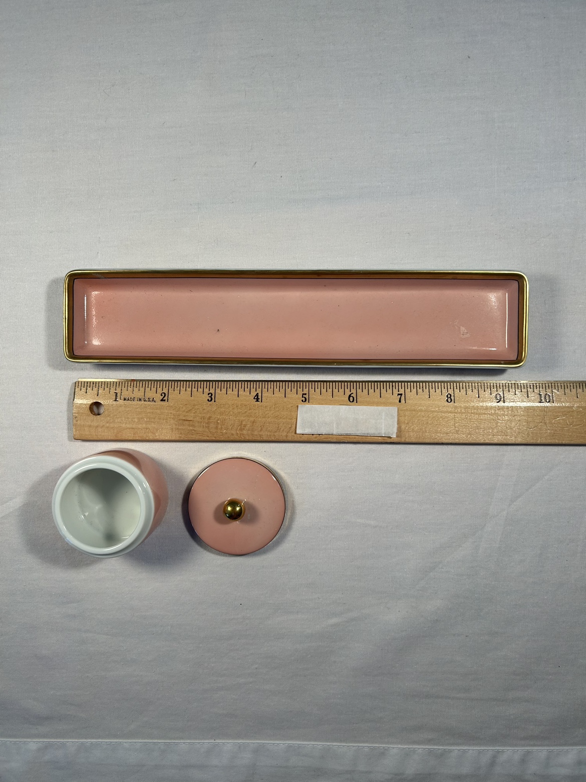 Fitz & Floyd Porcelain Trinket Jewelry Tray & Box - photo 5