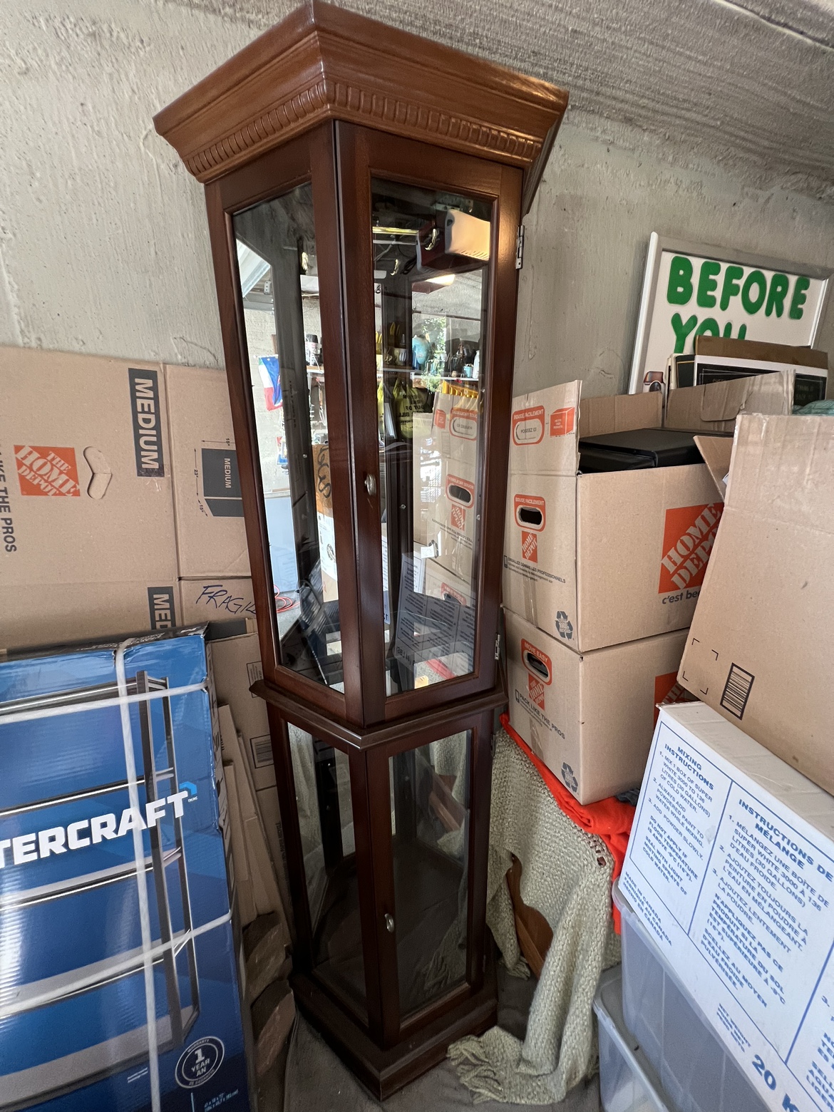 Glass Curio Cabinet thumbnail