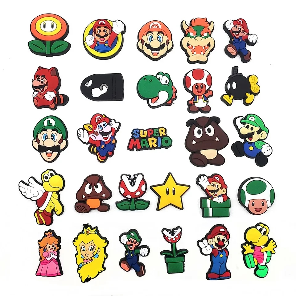 Super Mario Crocs Charms/ Jibbitz