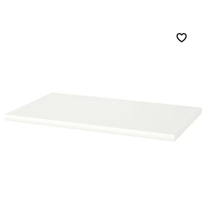White IKEA table (4 ft x 2 ft) with 4 height adjustable legs - photo 2