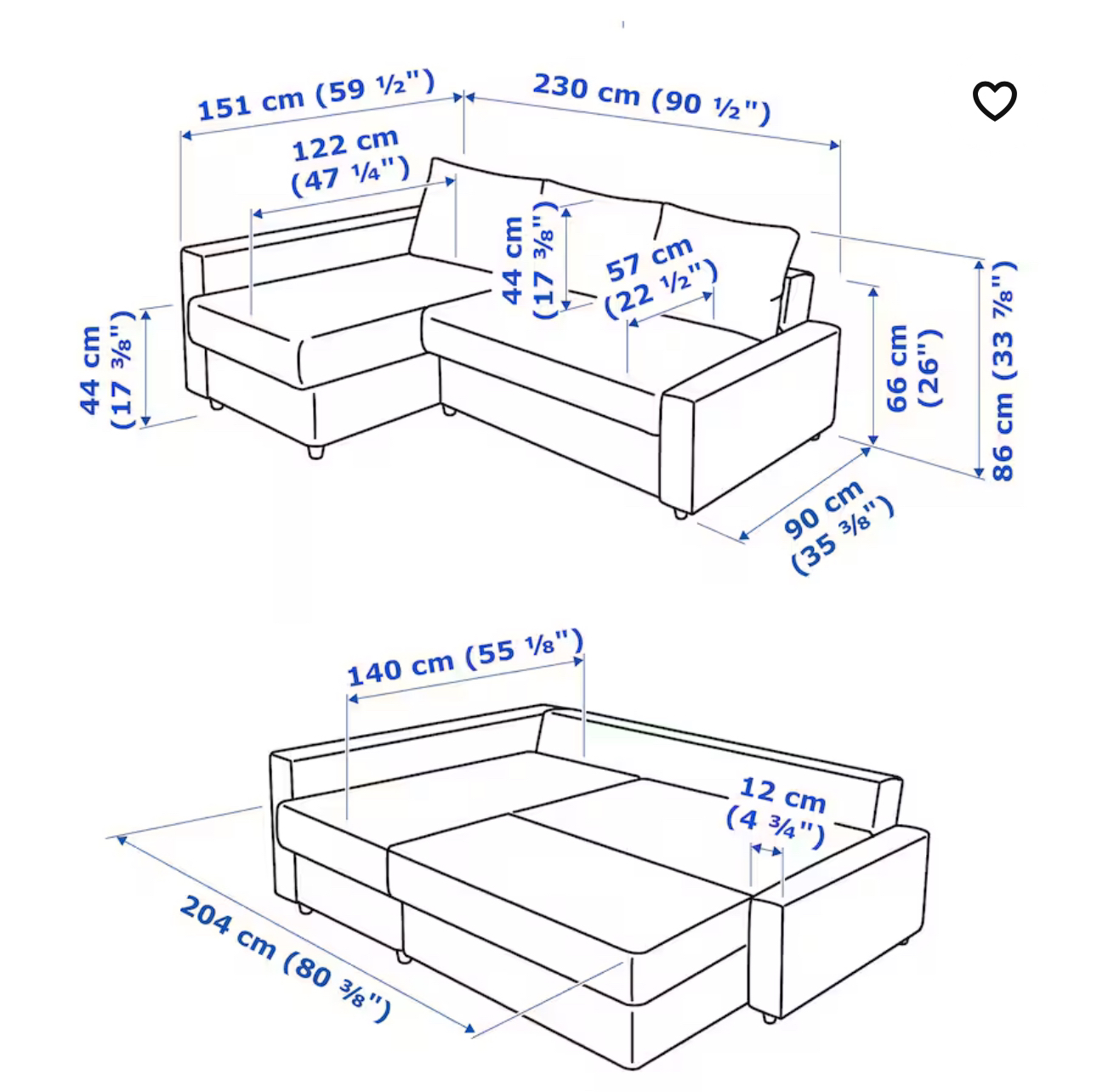 IKEA FRIHETEN Corner Sofa-Bed with Storage, Skiftebo Dark Gray - photo 3