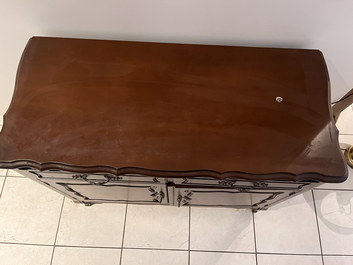 Vintage Wooden Entrance Table for Shoe Storage - photo 5