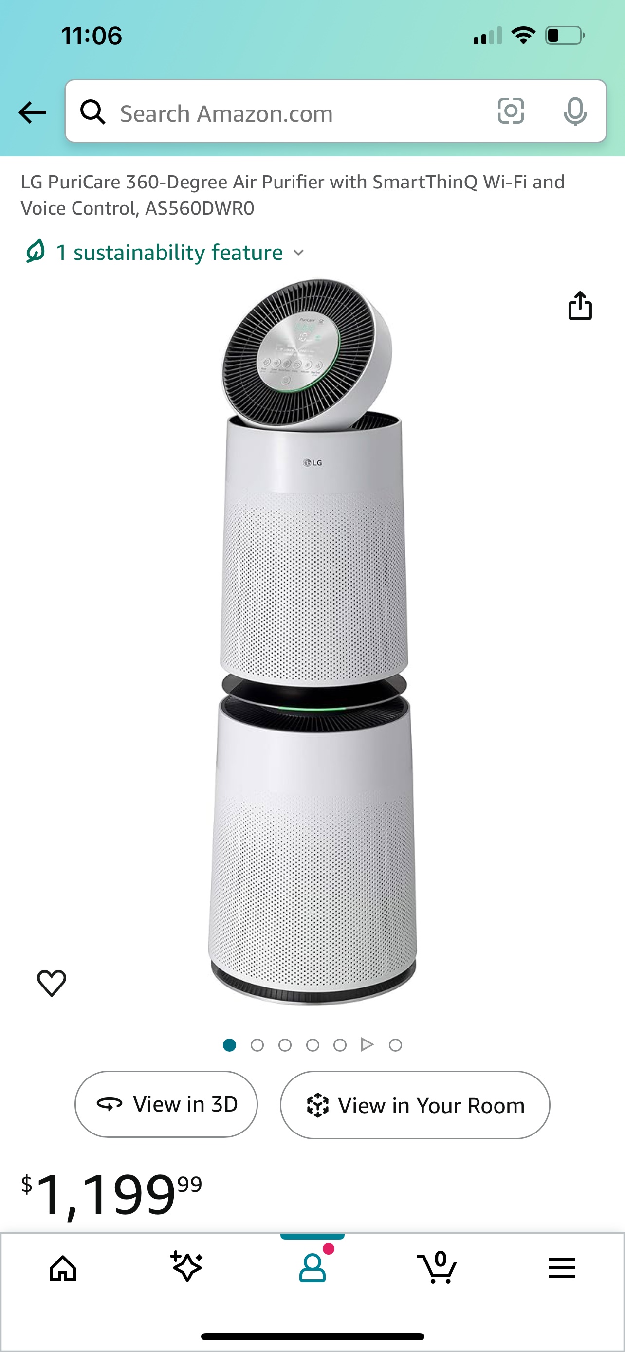 LG puricare 360 degree air purifier - photo 3