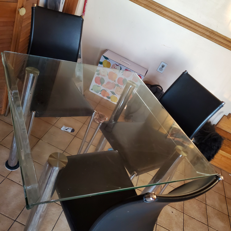 glass table