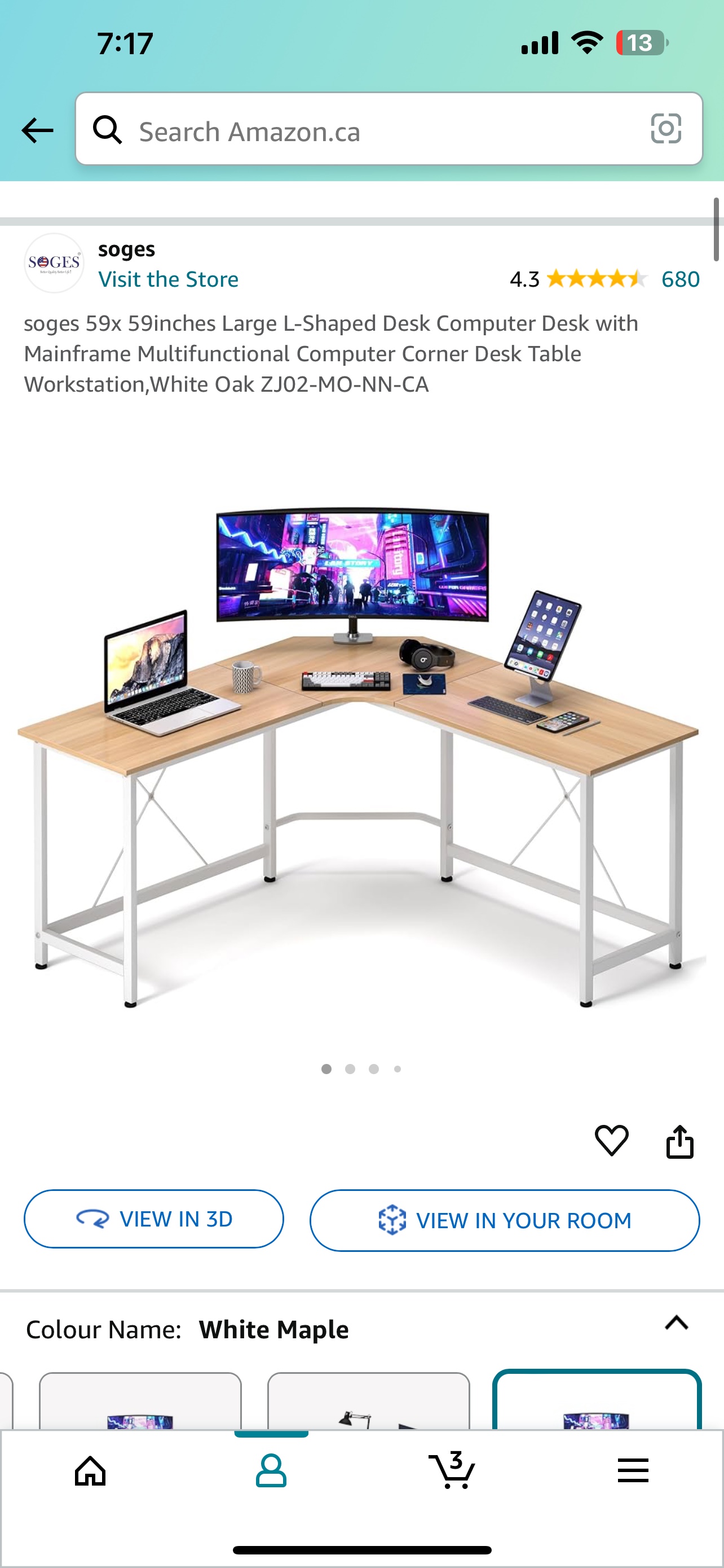 Corner computer desk - photo 2