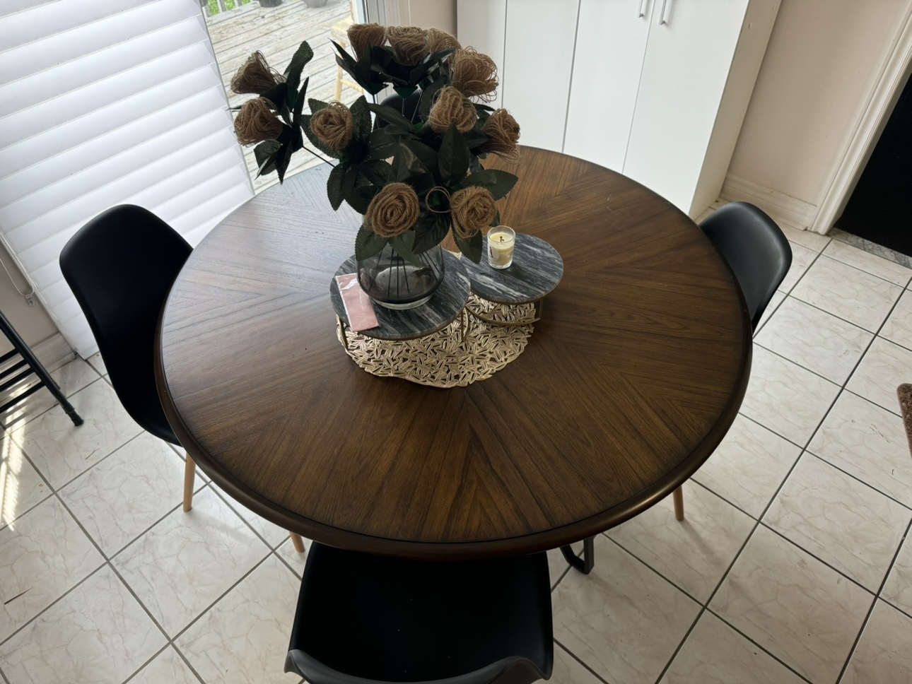 Teak Wood Breakfast Table With Chairs - photo 5