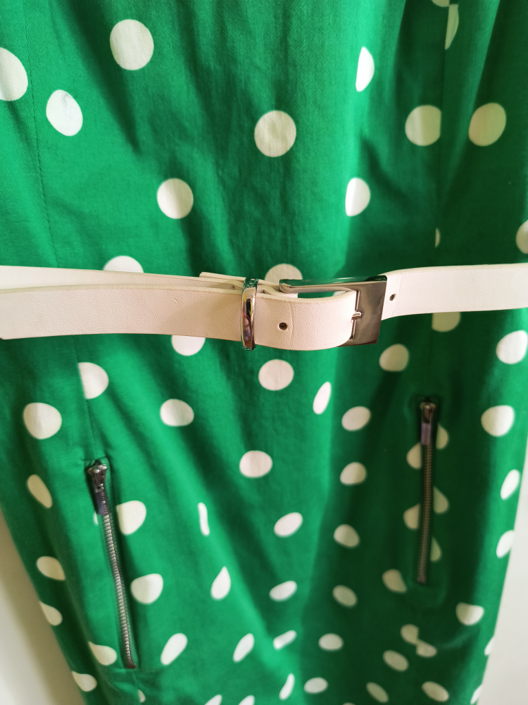 Polka dot Green dress image indicator(3)