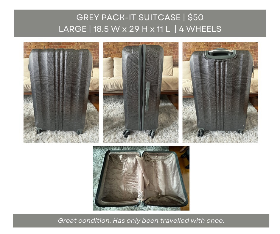 Gray Pack-It Suitcase