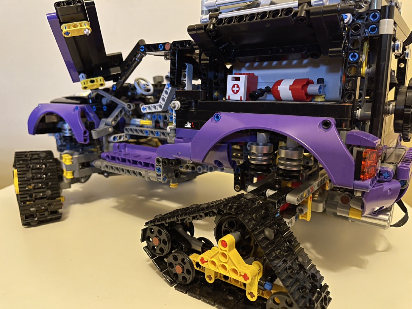 Lego Extreme Adventure Snowmobile + 2 Motor + lights image indicator(3)