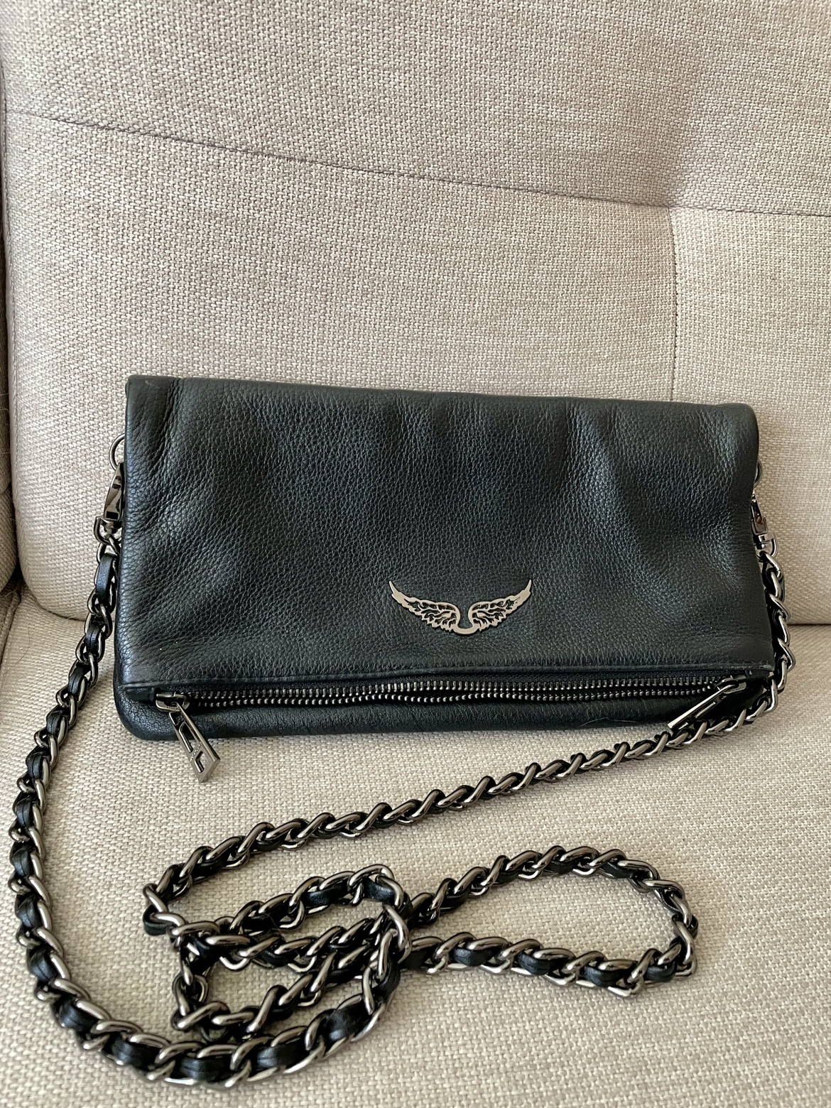 Zadig&Voltaire rock leather shoulder bag thumbnail